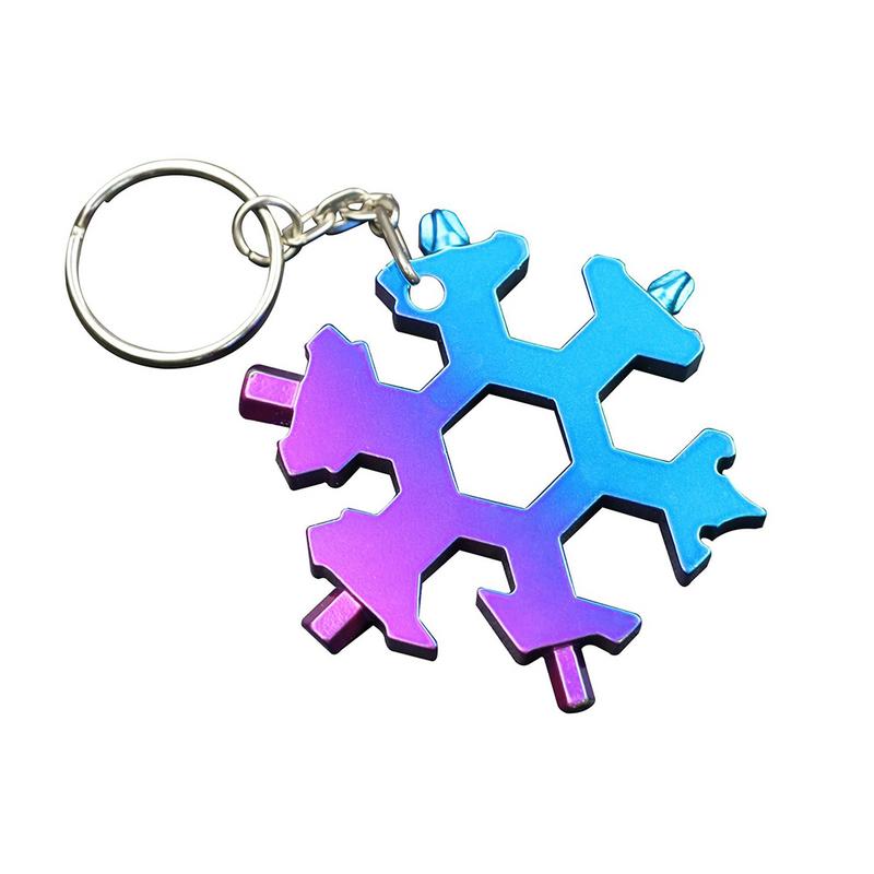6 heads / 8 heads Snowflake Wrench Tool Innovative Outdoor Multi-Functional Gadget Keychain Outdoor Supplies